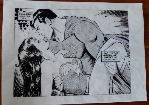 hellyeahsupermanandwonderwoman: SuperWonder Mural One of the perks of living with someone who loves 