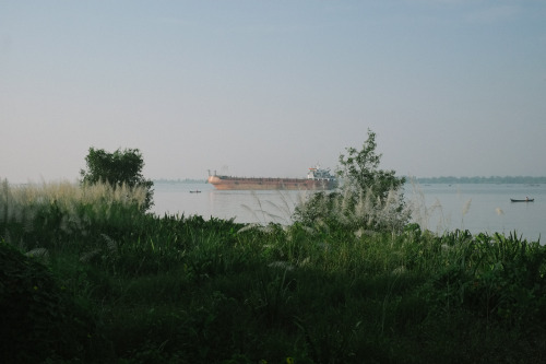 Along the Thanlyin river near Moulmein in Myanmar