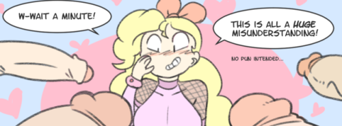angstrom-nsfw:  Wardrobe Dysfunction is complete! 4 full-color pages of Gloria(and Terry) shenanigans! Posted this one on E-Hentai because Tumblr will kill the page resolutions and imgur links always break.If you enjoy this comic, consider buying me