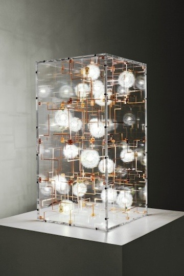 sci-universe:  Entitled Fragile Future III, these lights are made of bronze, LED’s