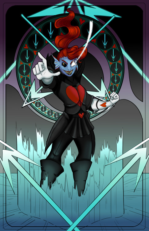 “You’re gonna have to try a little harder than THAT.”Finally finished my Undyne print for Metr