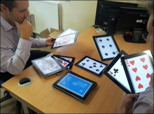 semi-dead:  is this how rich people play cards 