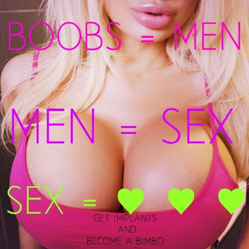 becomeabimboslut:  Modify your body to become a better bimbo.  Nothing to add to this statement