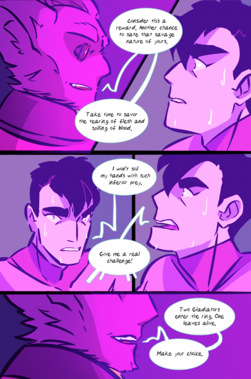 ‘Champion’ a Voltron fancomic about Shiro’s time as a gladiator. The lost year.Par