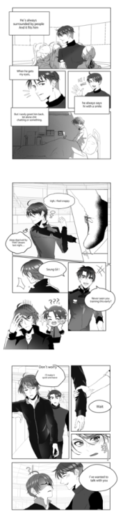 wish114: This comic was for an exclusive group event for Lee Seung Gil artworks. It was translated i