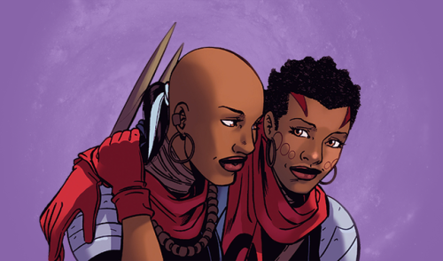 elektrawanda:LGBTincomics’ Pride Month Challenge | Week 2: Characters of Color Ayo / Aneka + Heart