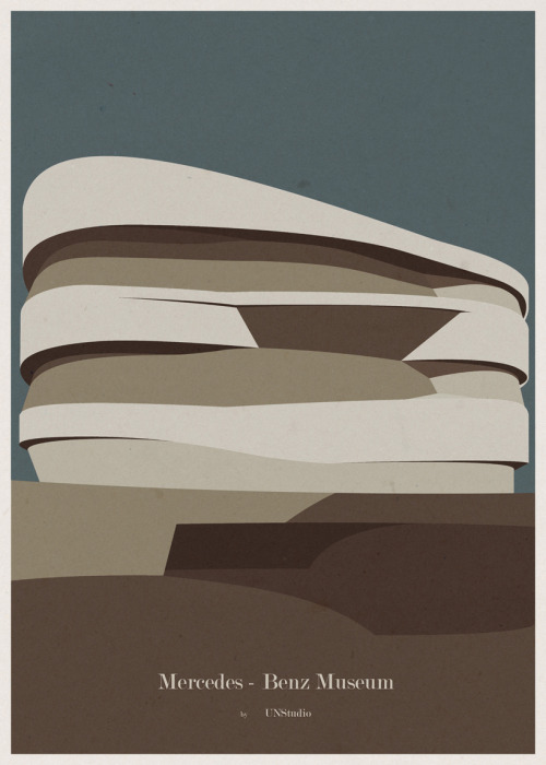 letsbuildahome-fr: Iconic Architecture Illustrations By André Chiote