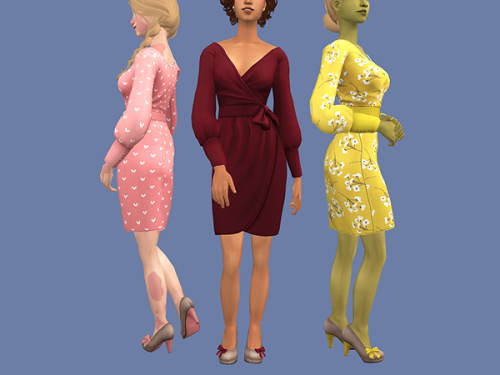 episims: Vulrien’s 4t2 Nolan Sims Carnation Dress with Martini’s conversion of Elexis Lo