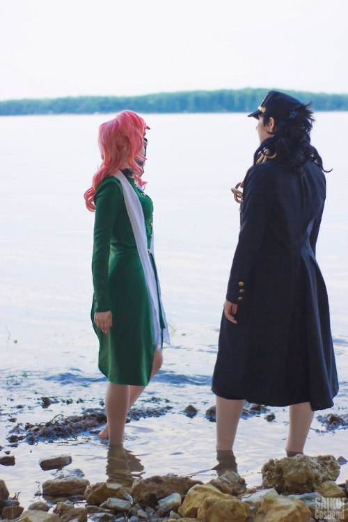 Give me youe hand, Kakyoin&hellip; Let’s go!  Fem! Jotaro- www.instagram.com/asamiryu