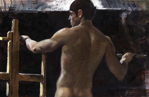 beyond-the-pale:Standing Male with Easel