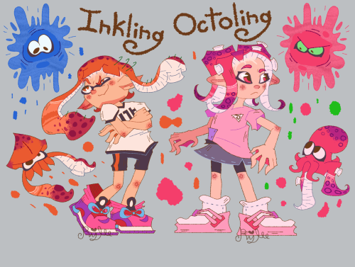 My Attempt At Drawing Inklings And Octolings