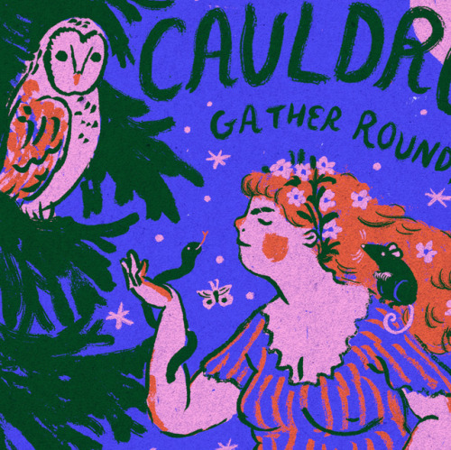 Got to draw some witchy shit for the next issue of @demetriaprovatas & Milla’s zine The Cauldron