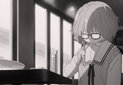 daughterofsatan:    Kuriyama being an dork (´ω｀)♡   Requested by; akamori