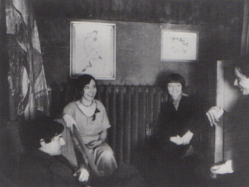 Otto Mueller, Maschka Mueller, Erna Schilling, Ernst Ludwig Kirchner in Mueller’s atelier, cir