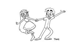 frava8:  My first attempt at animation… well it sucks, but Star and Marco are always adorable so they outweigh my disasters  lol