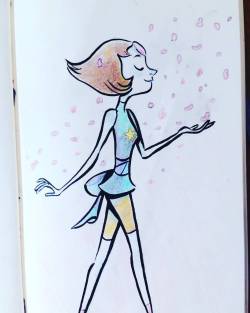 vitulemos:  Pearl :) #sketch #sketchtoday #sketchbook #draw #colors #instart #instasketch #art #fanart #stevenuniverse #pearl #vitufl 