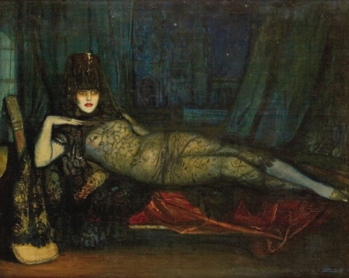 “La Maja maldita” by Federico Beltran Masses, 1918