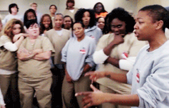milominderbindered:  orange is the new black meme  ↳ [1/3] characters: Poussey Washington  Eight months ago, when I was waxing fuckin’ floors in the cafeteria, my mom passed. And I wasn’t there to say the things you supposed to say to your mom before