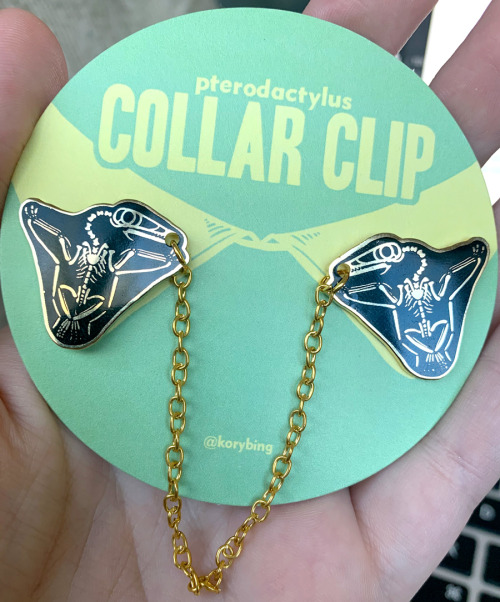korybing:Pterodactylus collar clips! Modeled after the fossil for Pterodactylus antiquus, the first 