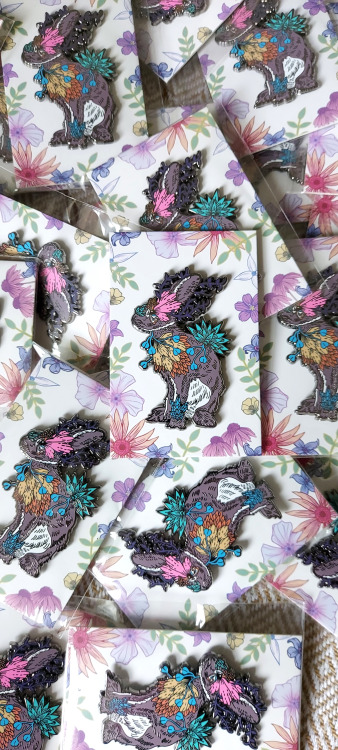 Look what arrived yesterday! ‘Bloom’ enamel pins!