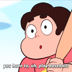 universaldiamond:  chrossrank:  universaldiamond:  land-of-deserts-and-metronomes:  universaldiamond:  roses-fountain:  Baseball  IF WHO WINS?  IT HAS TO BE JASPER TBH WHO ELSE WOULD STEVEN RISK LEAVING FOREVER OVER A GAME OF BASEBALL  OR MAYBE HE’S