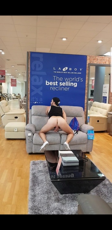 exposedbarebackhunter: Department store jack off!