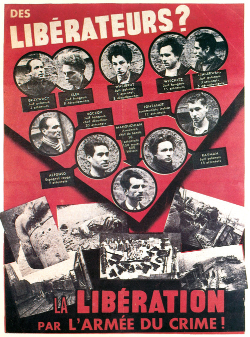 On Today's Date, 21 February, The Resistance Fighters Of The RED POSTER (l'Affiche Rouge), Were Shot