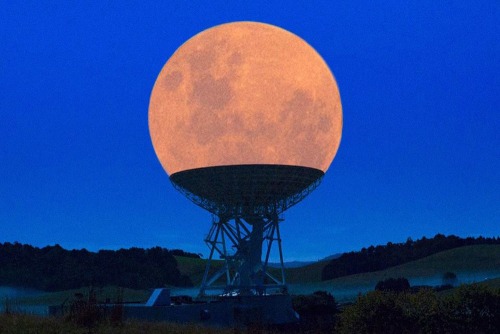 nickfuckface:thingsfittingperfectly:The super moon on a radio receiver dishmission accomplish boys,,