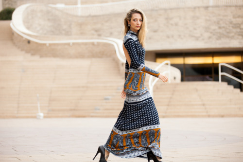 Fashion strut!!Theresa Manchester wearing Novella Royale in downtown Ottawa :)photo Justin Hawkins