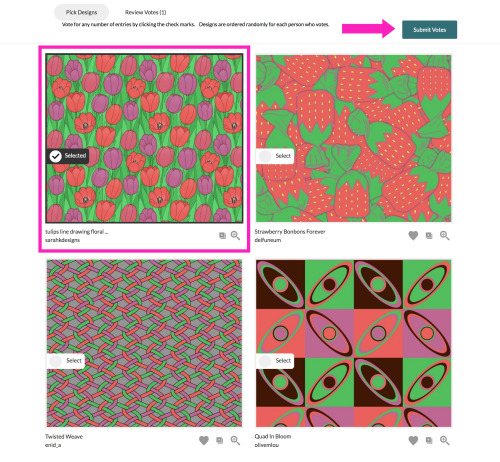 Please vote for my entry in the Spoonflower “Petal Solids Coordinates: In Bloom” Design 