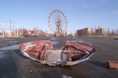 congenitaldisease: Abandoned Fun Fair at the Pripyat Central Park, evacuated town, two kilometres fr