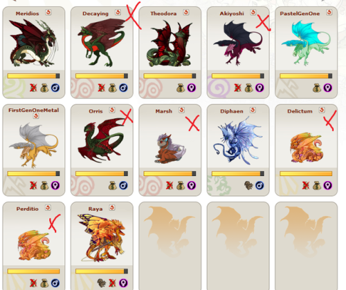 pumpkin-bread:pumpkin-bread:Dragons marked with x are dragons I will exalt today.CR me, Kaial, 10kT/