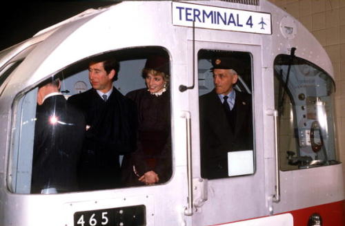 On April 1st in…1986 Charles and Diana got the tube.  Prince Charles And Princess Diana Arriv