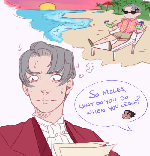 The truth about when Edgeworth says he has to leave~me and my friends hilariously discussed about wh