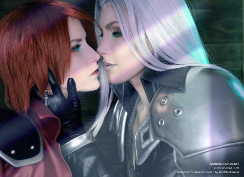 Sephiroth x Genesis pics I took with @yukilefay inspired by @birdblacksocialclub fancomic “I know it