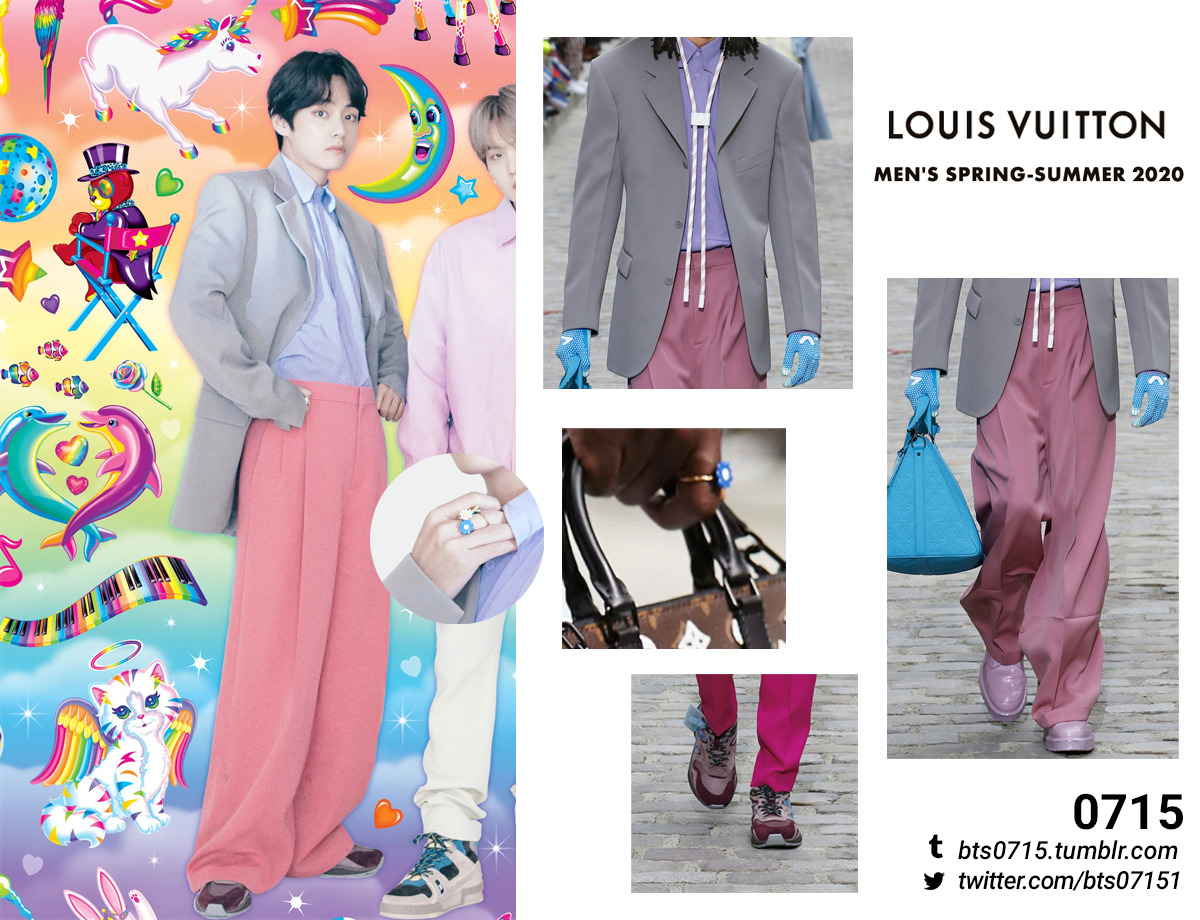 ً on X: KIM TAEHYUNG REALLY WEARING THE LOUIS VUITTON FALL 2020