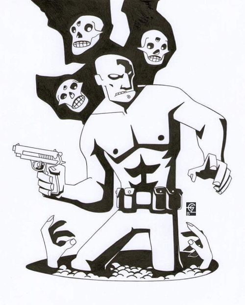 The only #drawing I was able to do this month, to say goodbye to #inktober2015 - El único #Di