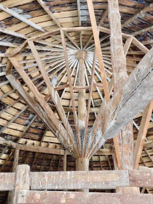 Interior Framing With Owl, Pete French Round Barn State Heritage Site, Harney County, Oregon, 2020.I