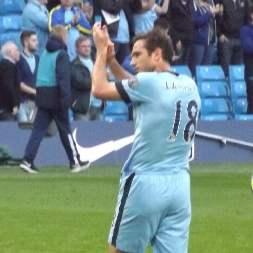 Super Frank applauds the Chelsea fans after the game. #cfc #bbc606