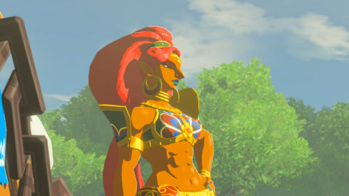 omegasmash: More shots of the Gerudo gal (Urbosa apparently) from Breath of the Wild. I would not only like to thank Iwata but also Aonuma. O oO <3 <3 <3