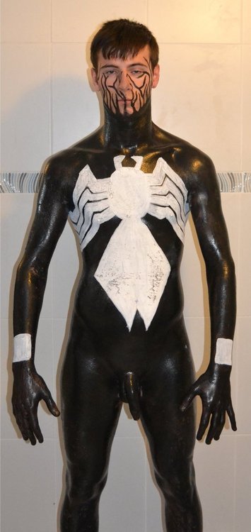 lasergrey: When the symbiote attached itself to him, he tried resisting it, desperately clutching at the goo and trying to throw it off. He couldn’t get a grip on it and the more it spread around his body, the more his panic grabbing subsided into feeble