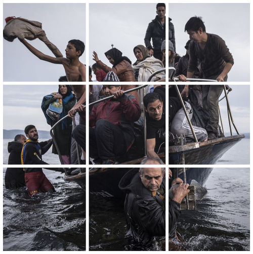 © Sergey Ponomarev for The New York TimesRefugees arrive by a Turkish boat near the village of 