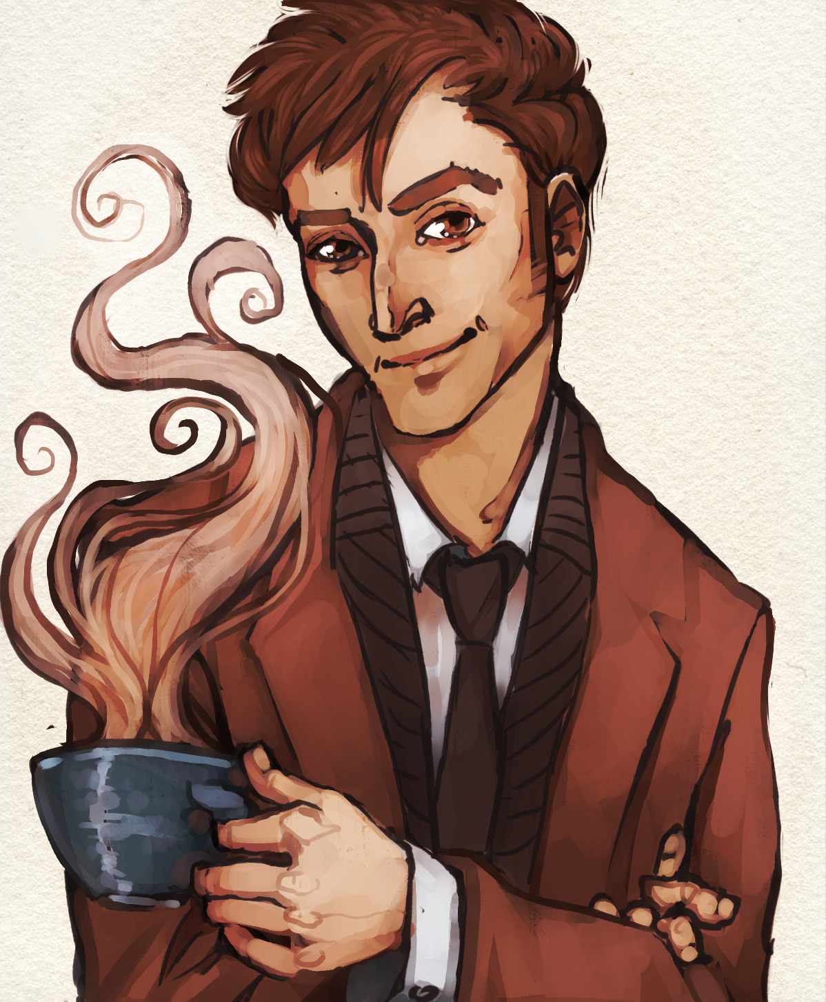 type40capsule:  artsyunderstudy:  Nine, Ten, and Eleven for Mag’s Fandom Tea Shop!