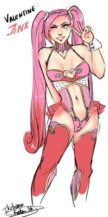 Valentine Jinx ConceptI did this to use it for the NSFW drawing of this week, on my Patreon! I Hope you like it *_* Buy my NSFW art here:    GUMROAD ||  E-JUNKIEPatreon   Twitter   Ask