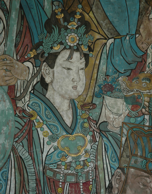  李文成 - 永乐宫壁画临摹 Copy Yongle Temple’s Frescoes by Li Wencheng *The Yongle Temple is located on the east side of Longquan Village, Shanxi Province, is one of the earliest official Taoist temples extant today, and also the most intact