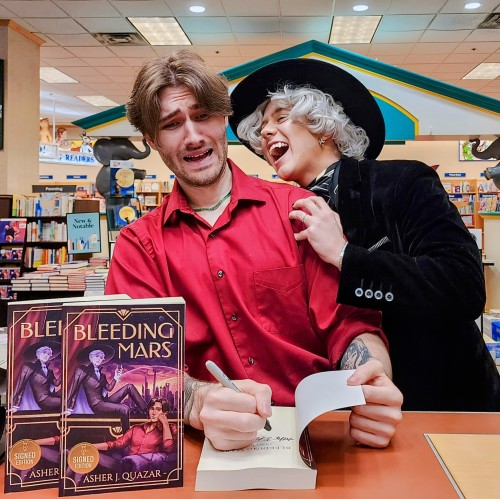My Boyfriend Made This Ad For Our Gay Space Vampire Book! We Spent 5 Years Writing It Together, Filling