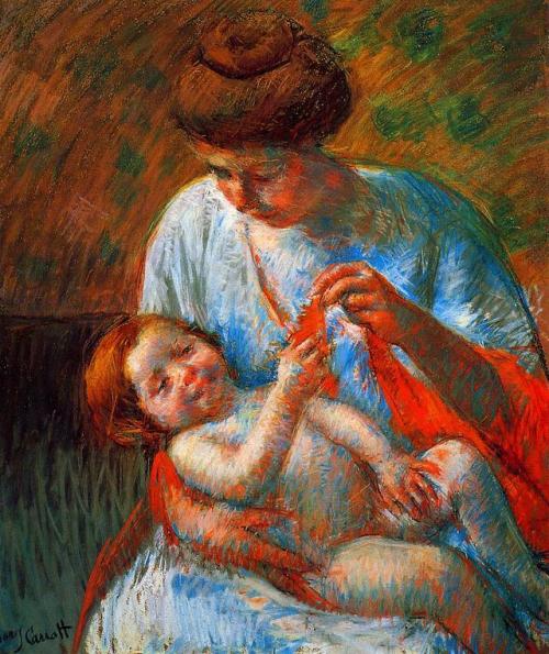 artist-cassatt:  Baby Lying on His Mother s Lap, reaching to hold a scarf, Mary CassattMedium: pastelhttps://www.wikiart.org/en/mary-cassatt/baby-lying-on-his-mother-s-lap-reaching-to-hold-a-scarf-1914