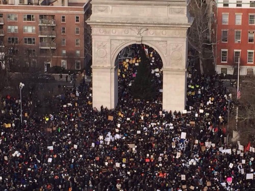 ablacknation: Millions March in New York City. #BlackLivesMatter