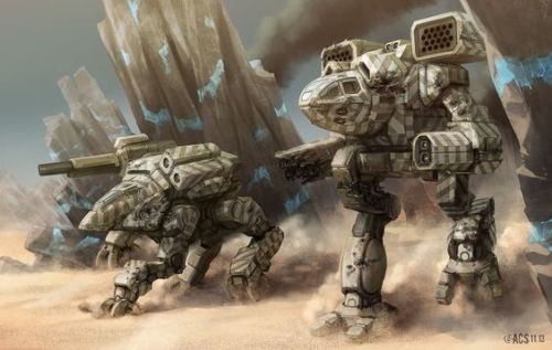 mechaddiction:aearchon: “Battletech - Raiding Jaegers by Shimmering-Sword ” #mecha &ndas