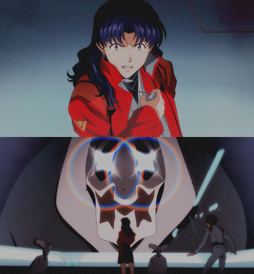 qmisato:This scene is pretty amazing. We know that a huge part of Misato’s inner turmoil is that she